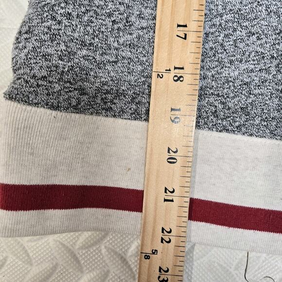 Roots Cabin Canada 1/4 Zip Sweatshirt Womens XS Gray Embroidered Logo Varsity - Picture 9 of 11